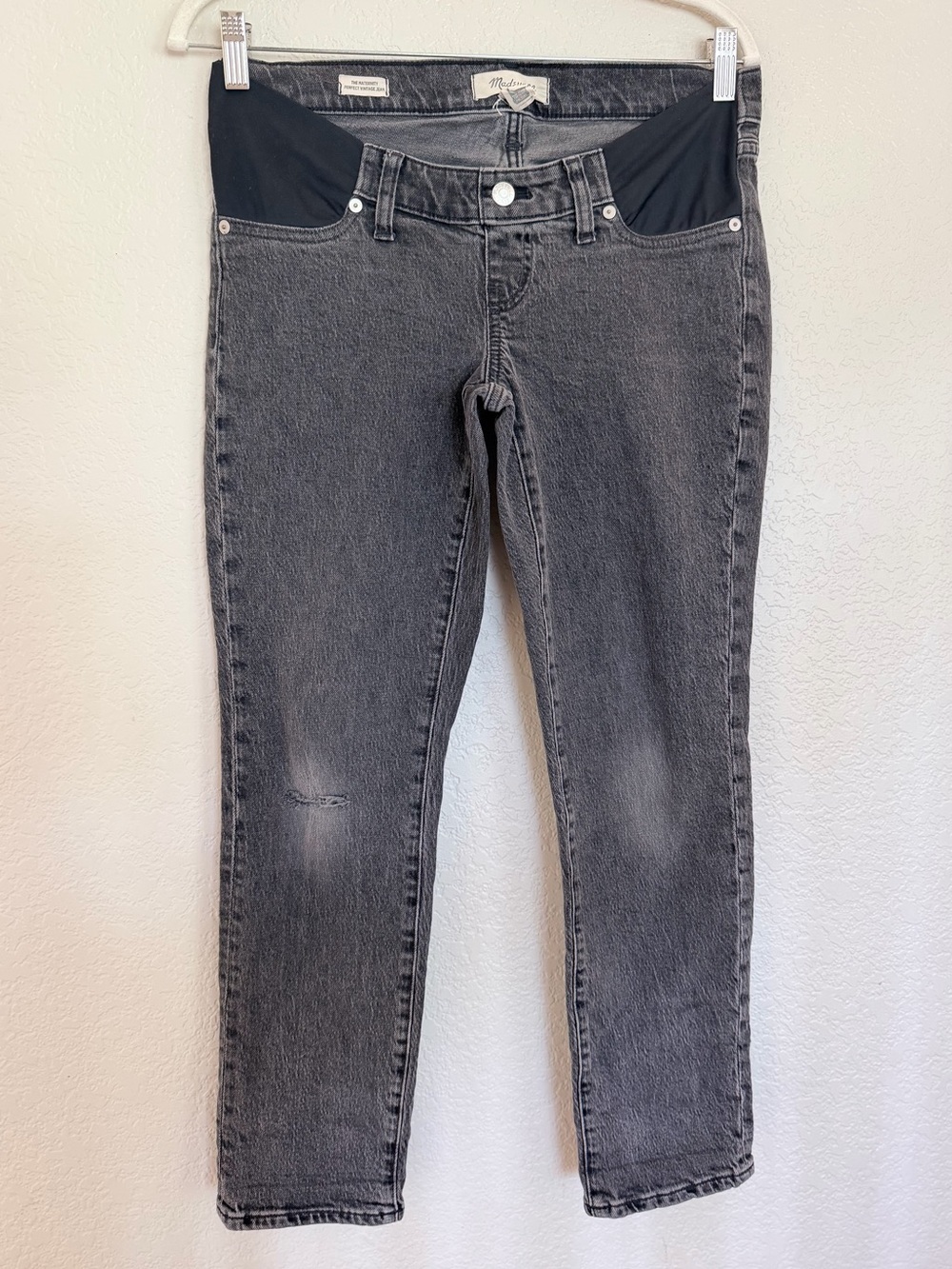 Madewell Maternity Perfect Vintage Jean Black Wash Sz 26